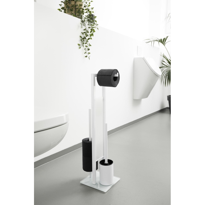 WENKO 21565100 - WC ščetka RIVALTA 18x70 cm bela/črna
