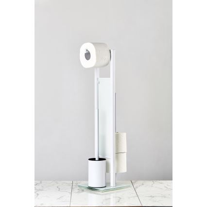 WENKO 21565100 - WC ščetka RIVALTA 18x70 cm bela/črna