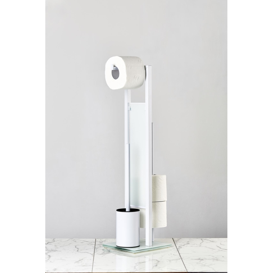 WENKO 21565100 - WC ščetka RIVALTA 18x70 cm bela/črna