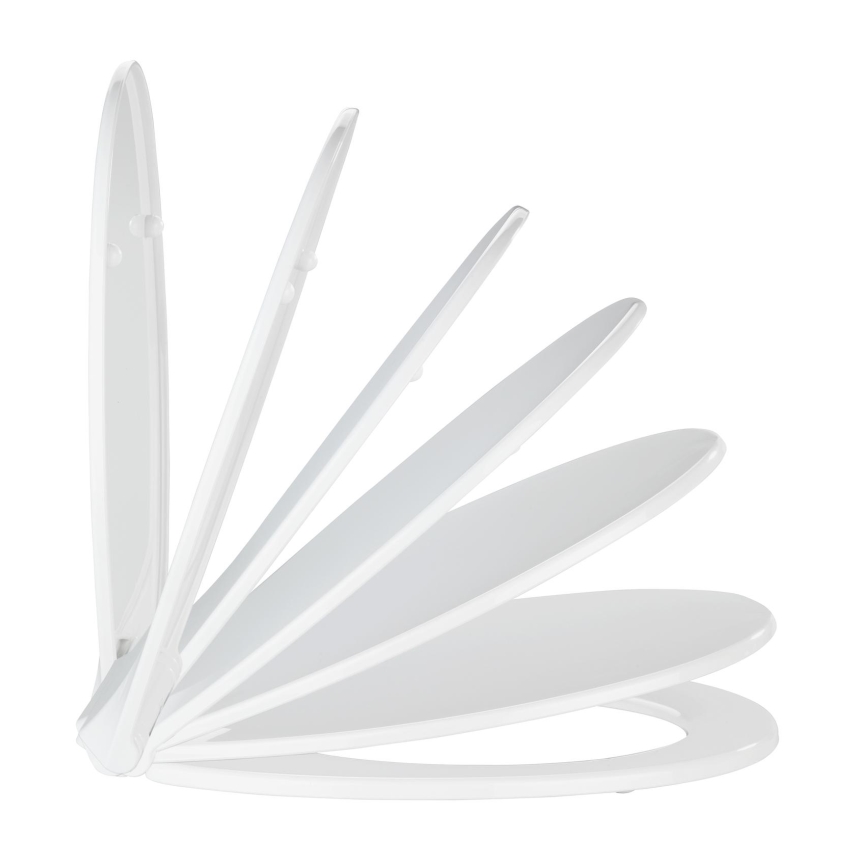 WENKO 21901100-WC sedež KOS 44 x 37 cm bel/srebrn