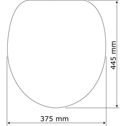 WENKO 21903100-WC sedež za WC SAMOS 44,5x37,5 cm bela/srebrna