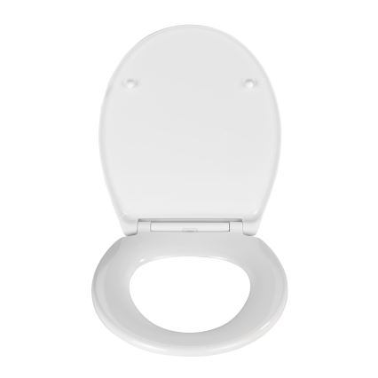 WENKO 21903100-WC sedež za WC SAMOS 44,5x37,5 cm bela/srebrna