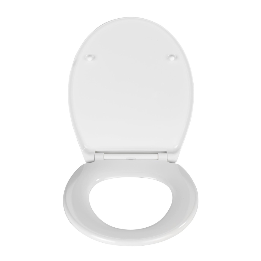 WENKO 21903100-WC sedež za WC SAMOS 44,5x37,5 cm bela/srebrna
