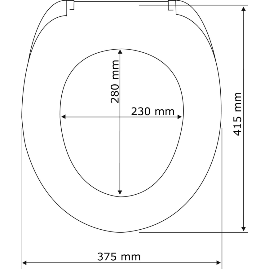 WENKO 21903100-WC sedež za WC SAMOS 44,5x37,5 cm bela/srebrna