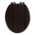 WENKO 22015100-WC sedež WENGE 35,5x42,5 cm rjava/srebrna