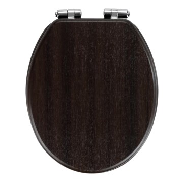 WENKO 22015100-WC sedež WENGE 35,5x42,5 cm rjava/srebrna
