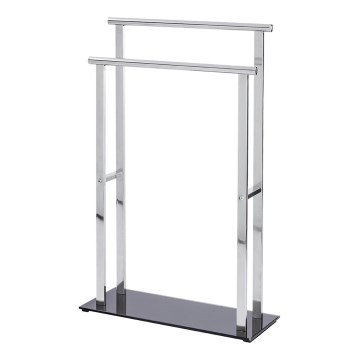 WENKO 22089100 – Obešalnik LAVA 52x81,5 cm nerjaveče jeklo/srebrna/črna