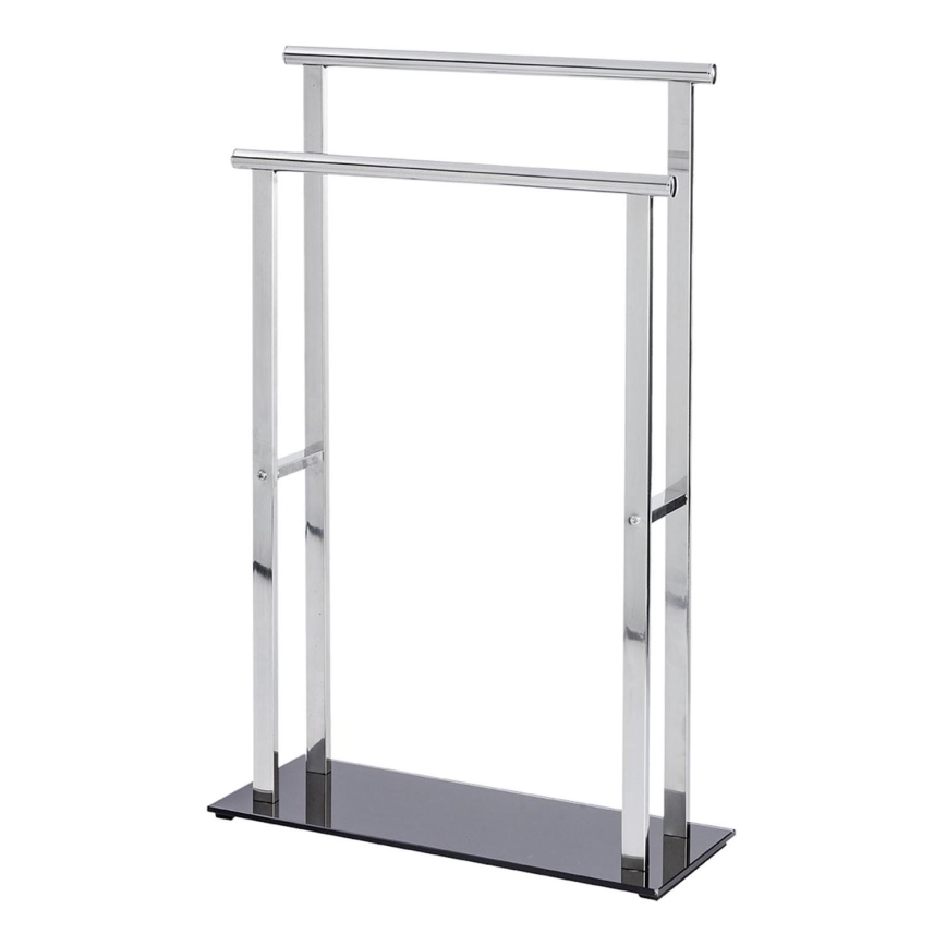 WENKO 22089100 – Obešalnik LAVA 52x81,5 cm nerjaveče jeklo/srebrna/črna