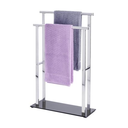 WENKO 22089100 – Obešalnik LAVA 52x81,5 cm nerjaveče jeklo/srebrna/črna