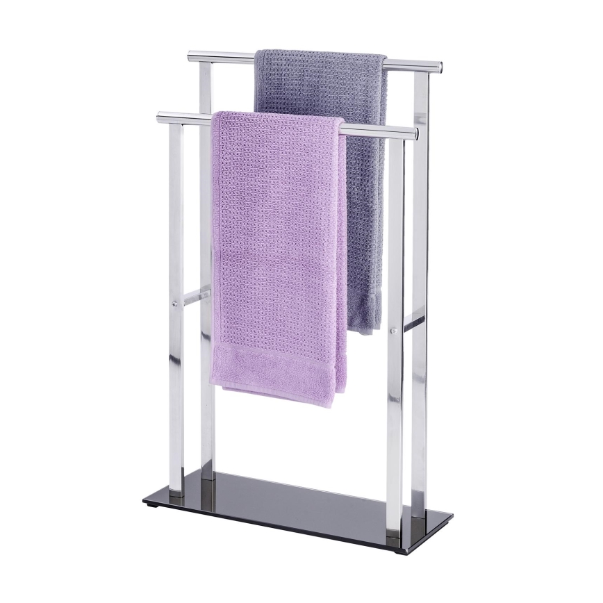 WENKO 22089100 – Obešalnik LAVA 52x81,5 cm nerjaveče jeklo/srebrna/črna