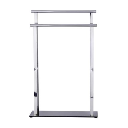 WENKO 22089100 – Obešalnik LAVA 52x81,5 cm nerjaveče jeklo/srebrna/črna