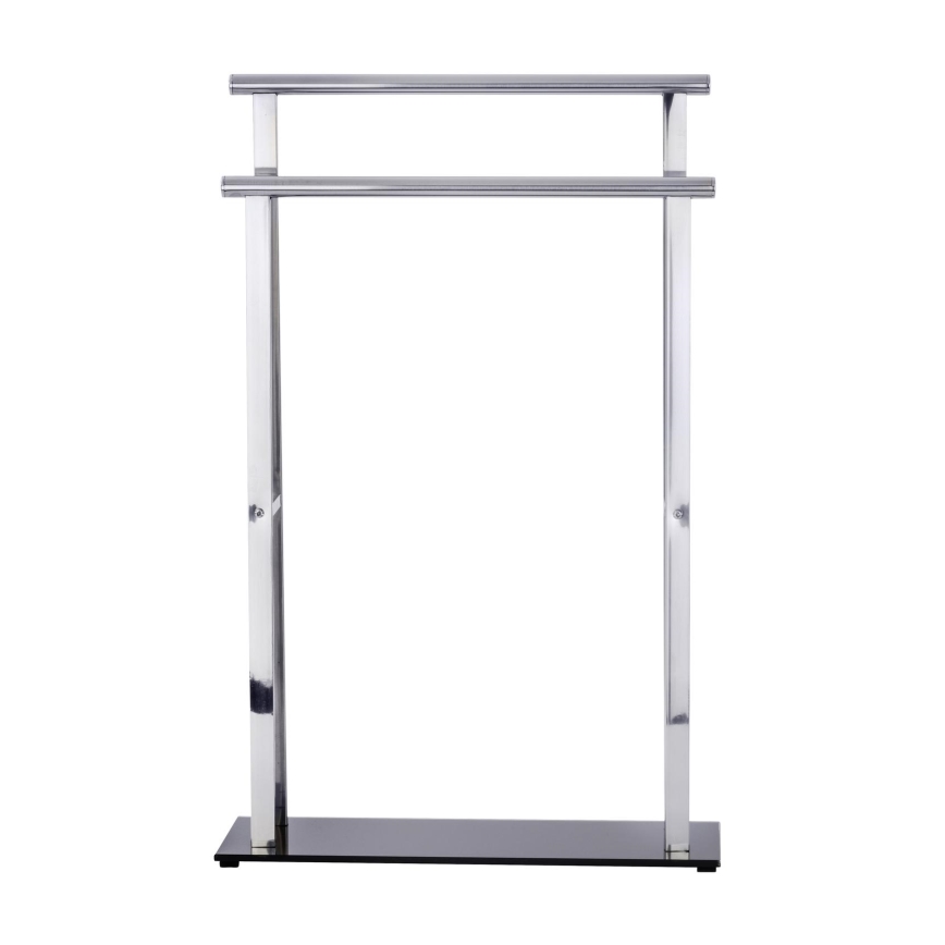 WENKO 22089100 – Obešalnik LAVA 52x81,5 cm nerjaveče jeklo/srebrna/črna