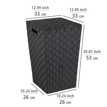 WENKO 22278100 - Koš ADRIA 33x53 cm črna