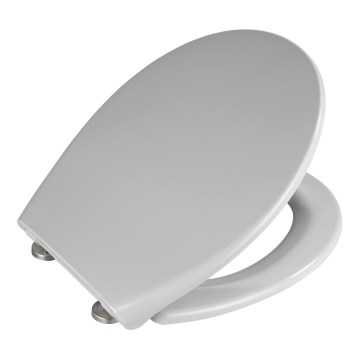 WENKO 22402100-WC sedež SAMOS 44,5x37,5 cm siv/srebrn