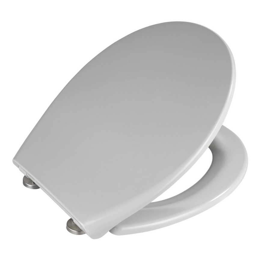 WENKO 22402100-WC sedež SAMOS 44,5x37,5 cm siv/srebrn