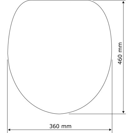 WENKO 22415100-WC sedež HABOS 46x36 cm bela/srebrna