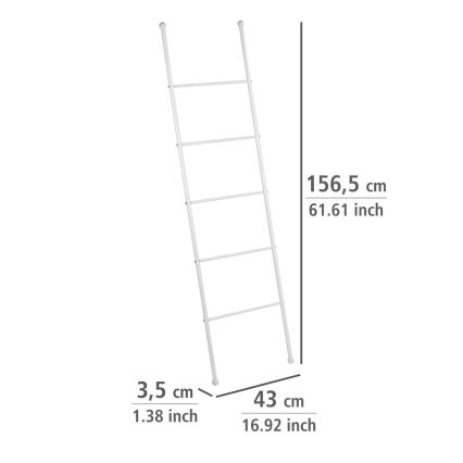 WENKO 22508100 - Držalo za brisače VIVA 43x156,5 cm belo