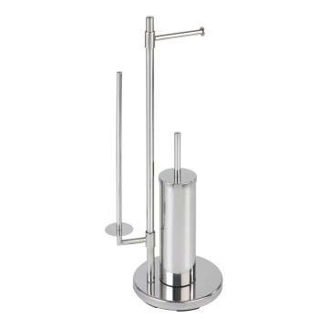 WENKO 22512100 - WC ščetka UNIVERSALO NEO 30x73 cm, iz nerjavečega jekla, srebrna
