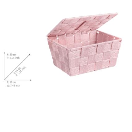 WENKO 22574100 - Koš ADRIA 19x14 cm roza