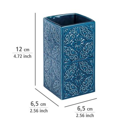 WENKO 22652100 - Kozarček CORDOBA 6,5x12 cm moder