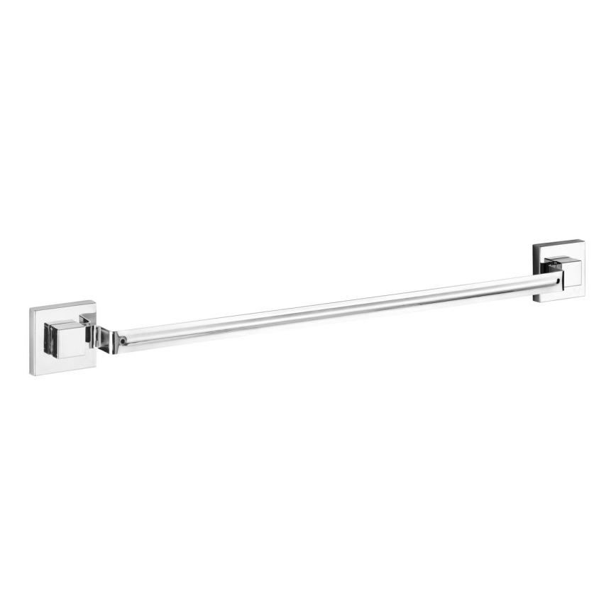 WENKO 22684100 - Nosilec za brisače VACUUM-LOC QUADRO ED 60,5 x 6 cm, srebrne barve / poliran krom