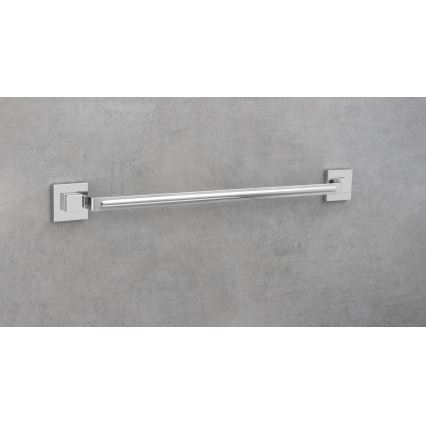 WENKO 22684100 - Nosilec za brisače VACUUM-LOC QUADRO ED 60,5 x 6 cm, srebrne barve / poliran krom