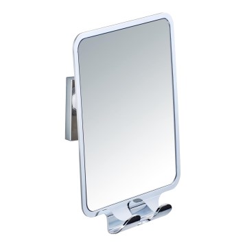 WENKO 22693100 - Kozmetično ogledalo VACUUM-LOC QUADRO ED 14x19,5 cm sijajni krom