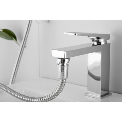 WENKO 22866100 - Tuš UNIVERSAL 170x6,5 cm sijajni krom/srebrna/siva