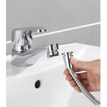 WENKO 22866100 - Tuš UNIVERSAL 170x6,5 cm sijajni krom/srebrna/siva