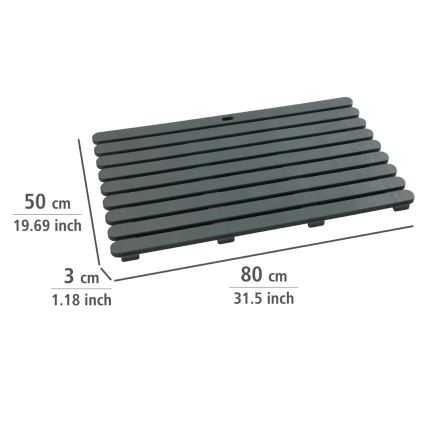 WENKO 22948100 - predpražnik za notranjo in zunanjo rabo 50x80 cm, siva