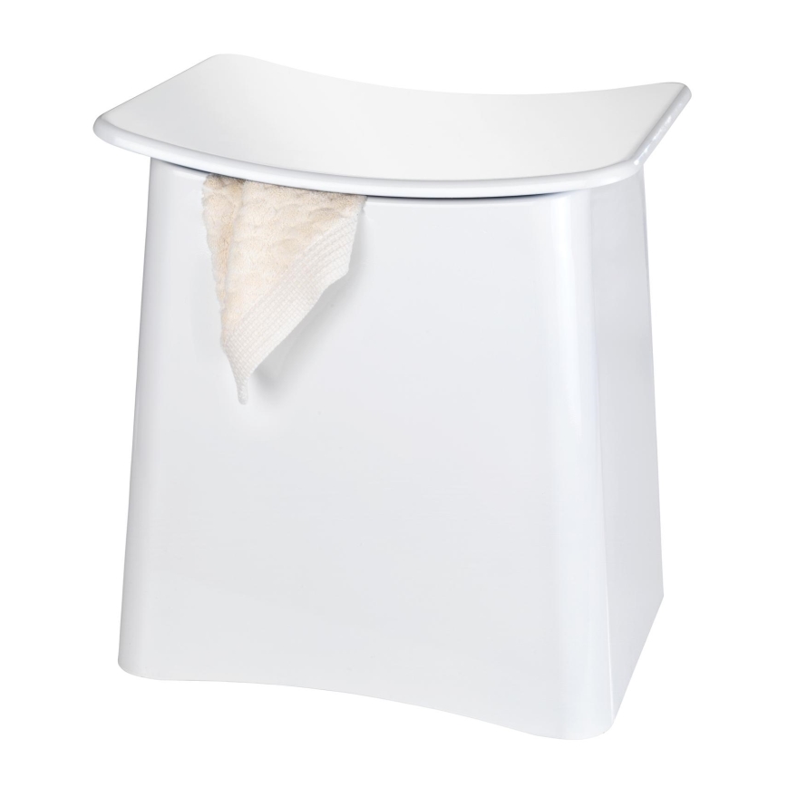 WENKO 22949100 - Stol WING 45x48 cm bela/črna