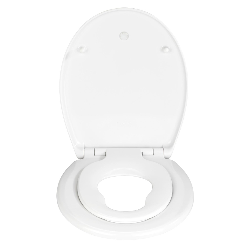 WENKO 22973100-WC sedež DELOS 44,5x37,5 cm bela/srebrna