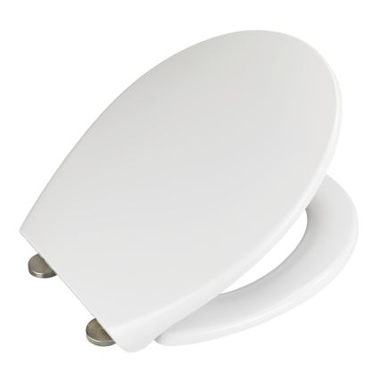 WENKO 22973100-WC sedež DELOS 44,5x37,5 cm bela/srebrna