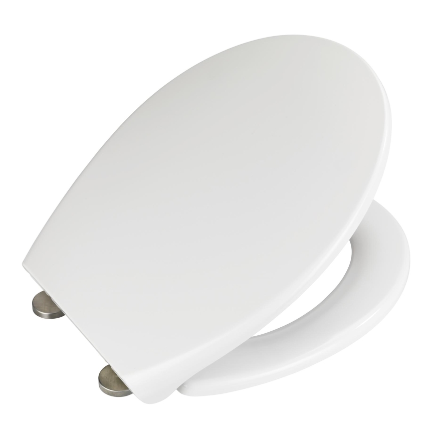 WENKO 22973100-WC sedež DELOS 44,5x37,5 cm bela/srebrna