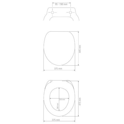 WENKO 22973100-WC sedež DELOS 44,5x37,5 cm bela/srebrna