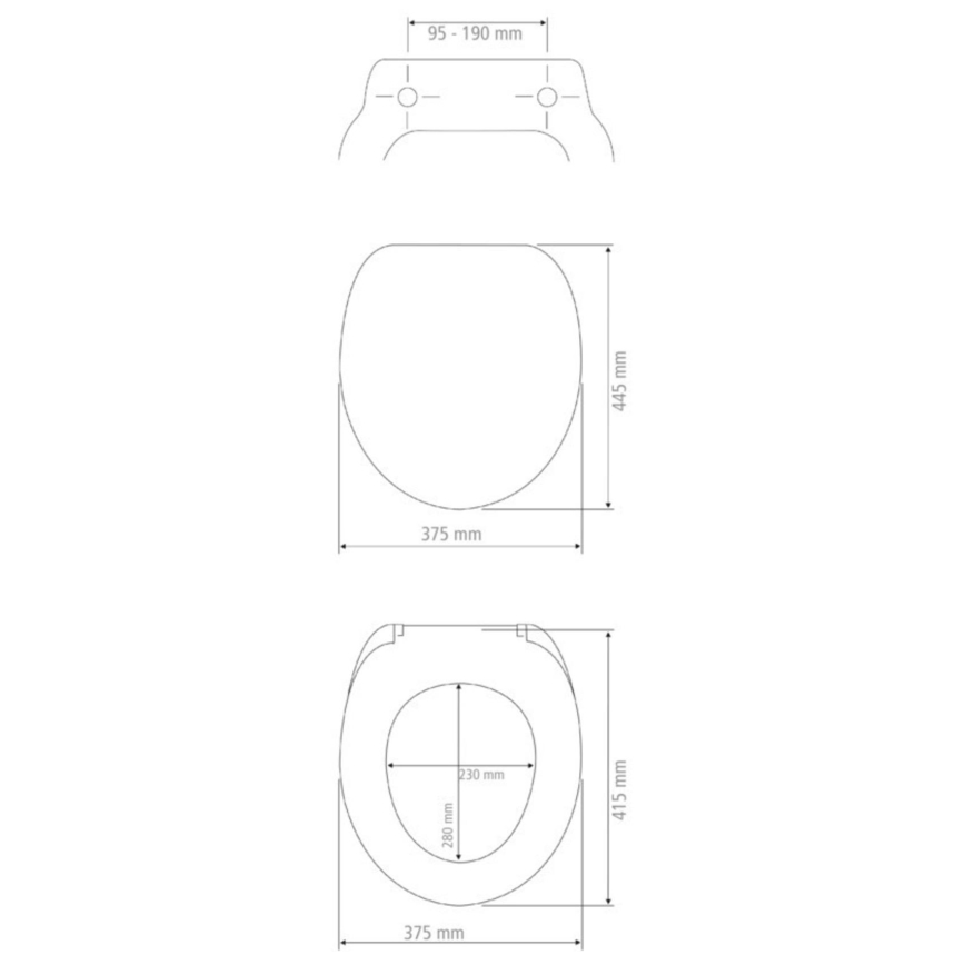 WENKO 22973100-WC sedež DELOS 44,5x37,5 cm bela/srebrna