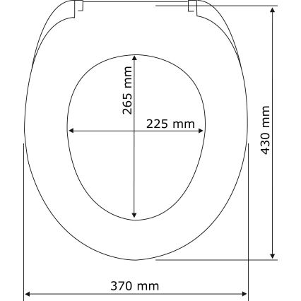 WENKO 22979100-WC sedež NARAVNA BUKOVINA 35,5x42,5 cm rjava/srebrna