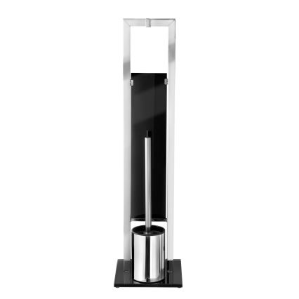 WENKO 22983100 - WC ščetka RIVALTA 18x70 cm iz nerjavečega jekla/srebrna/črna