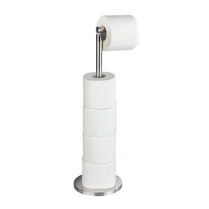 WENKO 22985100 - Nosilec toaletnega papirja 21x55 cm, nerjaveče jeklo/srebrna