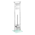 WENKO 22992100 - WC krtača DEBAR 18x73 cm nerjaveče jeklo/saten/bela
