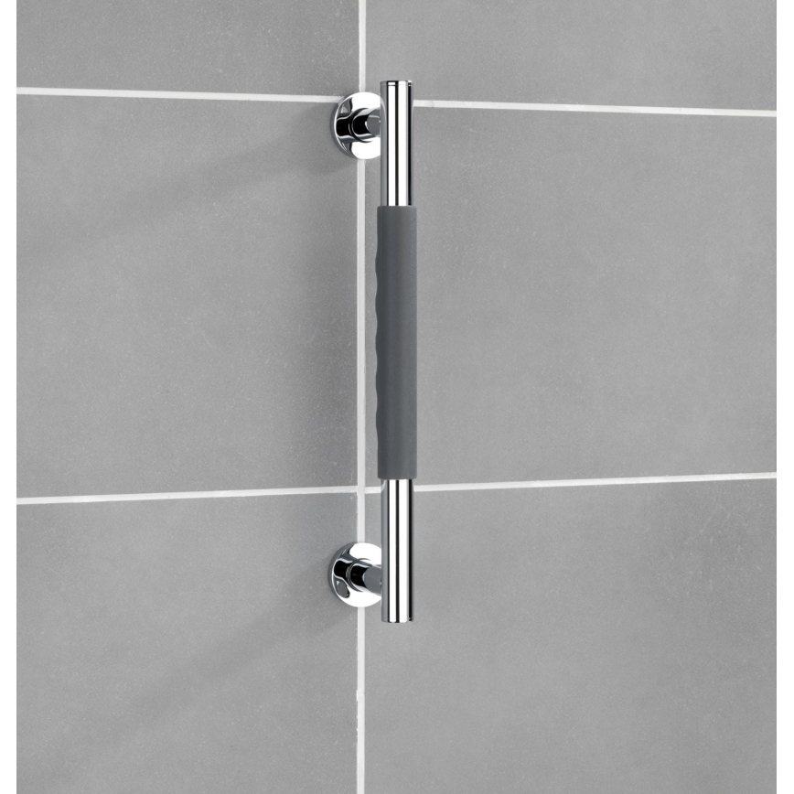 WENKO 23284100-Ročaj SECURA 40,5x9 cm nerjaveče jeklo/antracit/sijajni krom