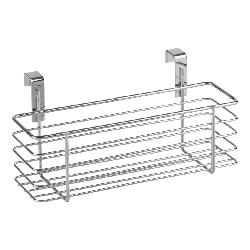WENKO 2344100 - Koš SLIM 24x11,5 cm sijajni krom/črna