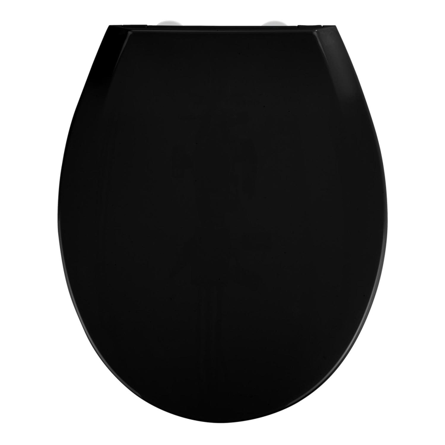 WENKO 23443100-WC sedež KOS 44x37 cm črna/srebrna