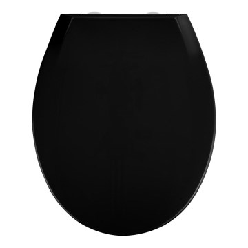 WENKO 23443100-WC WC sedež KOS 44x37 cm črna/srebrna