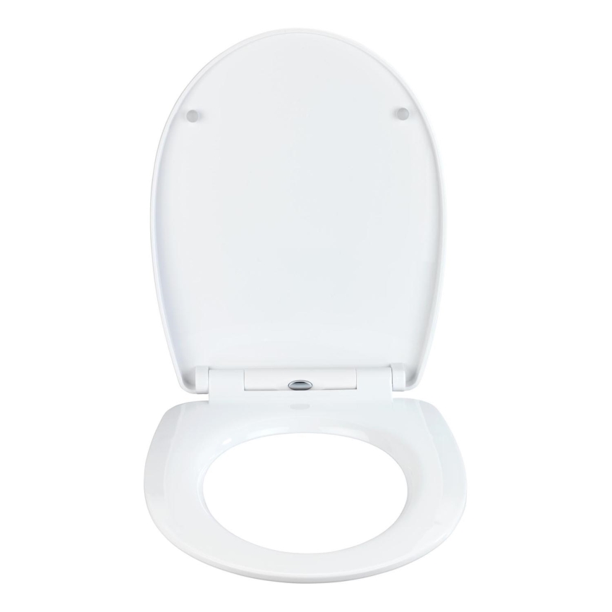 WENKO 23532100-WC WC-sedež, nosilnost 300/350 kg, 36,5 x 45 cm, večbarven/srebrn