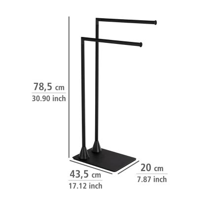 WENKO 23711100 - Stojalo za brisače HELLA 41x79 cm črna