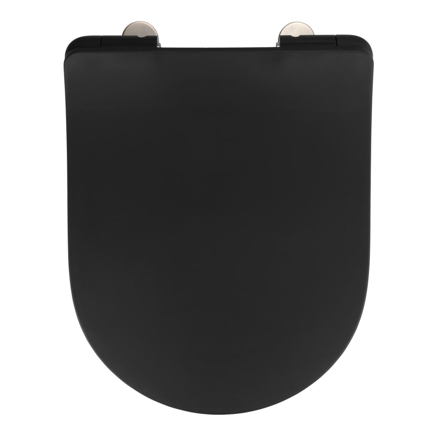 WENKO 23827100-WC sedež SEDILO 45,2x36,2 cm črna/srebrna