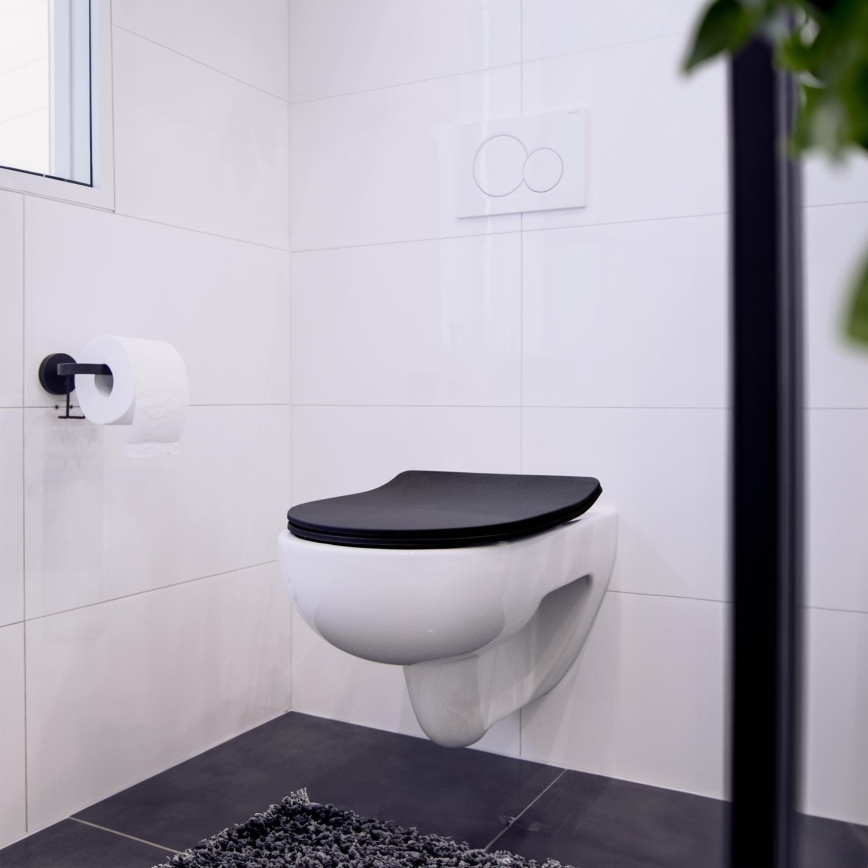 WENKO 23827100-WC sedež SEDILO 45,2x36,2 cm črna/srebrna