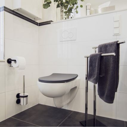 WENKO 23828100-WC sedež SEDILO 45,2x36,2 cm siva/srebrna