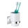 WENKO 23847800-Lonček za zobne ščetke TURBO-LOC QUADRO ED. 7x9,5 cm sijaj.krom/bela
